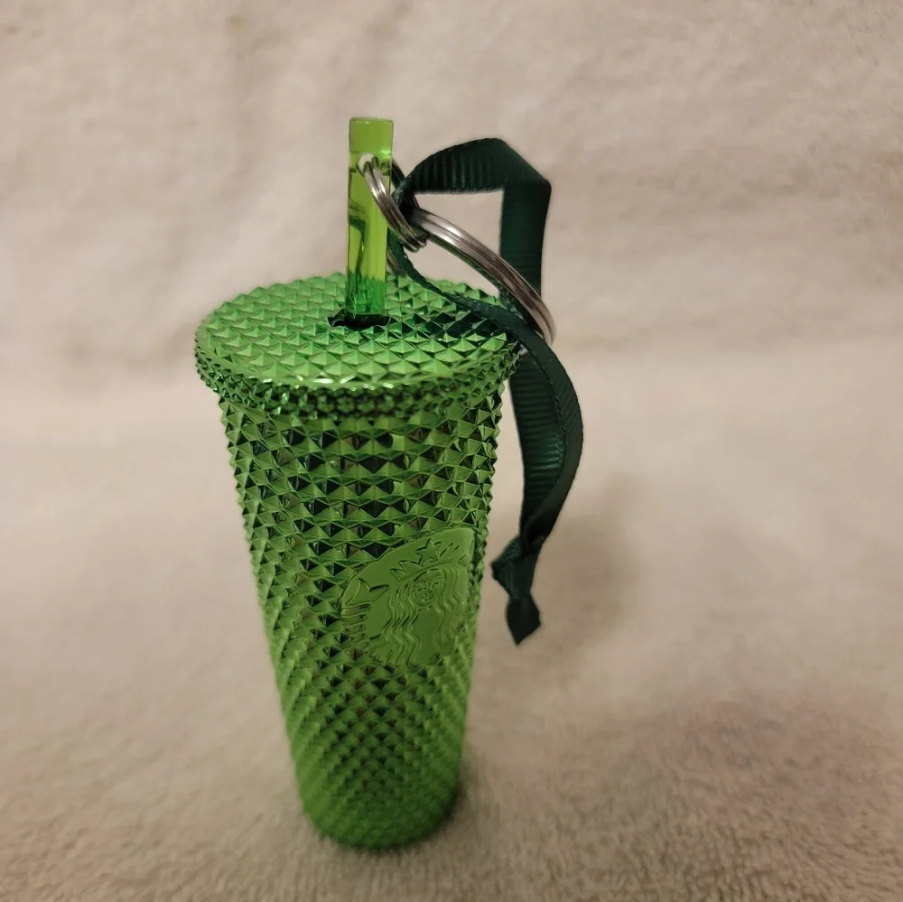 Starbucks 2023 Cold Cup Ornament Key Chain‎ Green